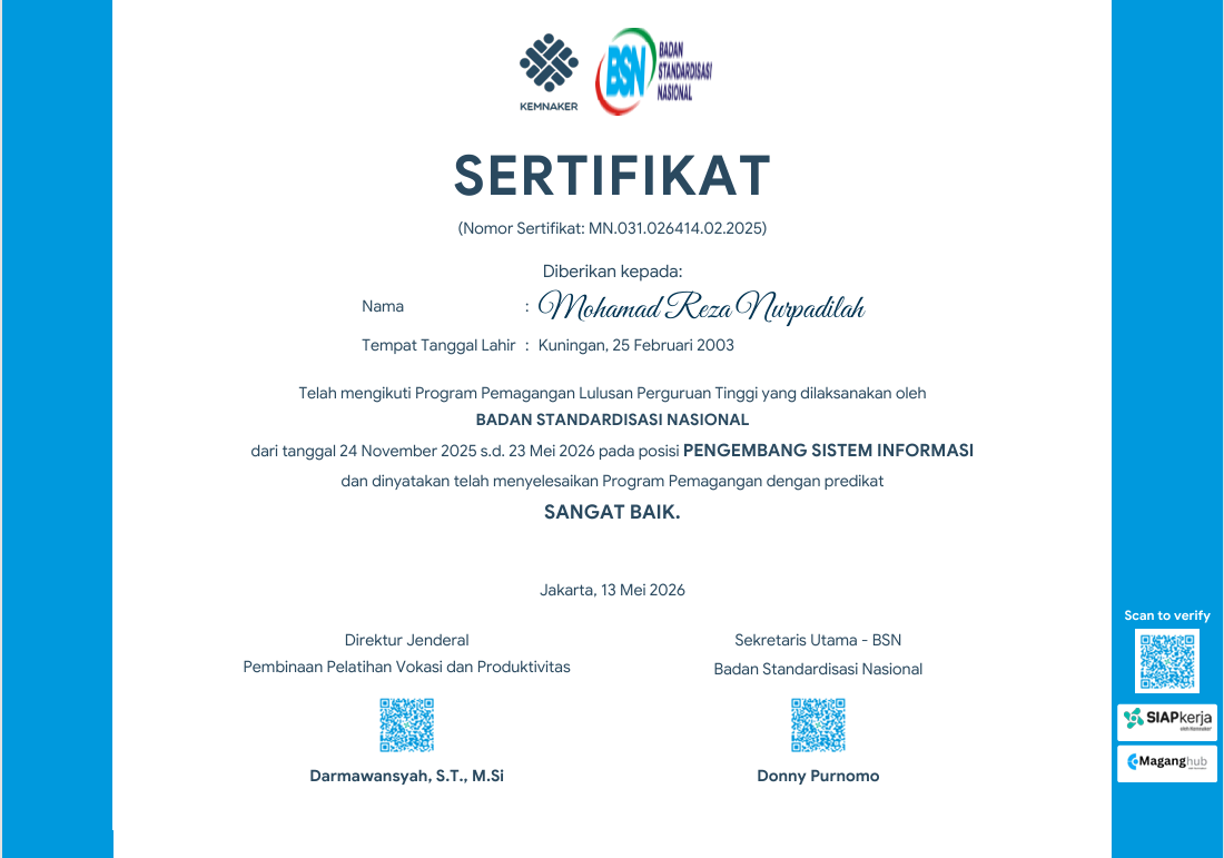 Pengembang Sistem Informasi